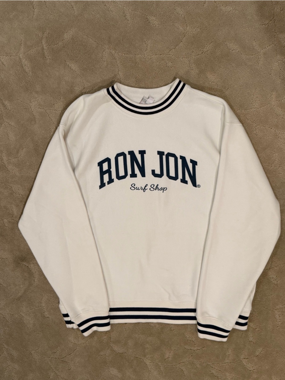 Ron Jon White Crewneck Sweater